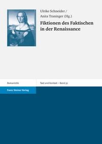 Produktbild: Fiktionen des Faktischen in der Renaissance