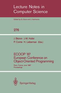 Produktbild: ECOOP '87. European Conference on Object-Oriented Programming