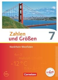 Produktbild: Zahlen und Gr&ouml;&szlig;en - Nordrhein-Westfalen Kernlehrpl&auml;ne - Ausgabe 2013 - 7. Schuljahr