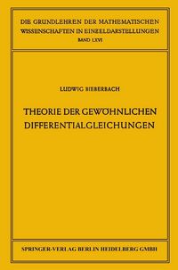 Produktbild: Theorie der gew&ouml;hnlichen Differentialgleichungen