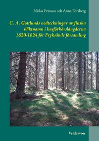 Produktbild: C. A. Gottlunds nedteckningar av finska sl&auml;ktnamn i husf&ouml;rh&ouml;rsl&auml;ngderna 1820-1824 f&ouml;r Fryks&auml;nde f&ouml;rsamling