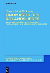 Produktbild: Onomastik des Rolandsliedes