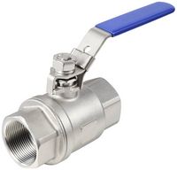 Produktbild: TRU COMPONENTS TC-2PC-DN40-316 TC-12770364 Standard-Kugelhahn Innengewinde: G1 1/2" 64 bar (max) 1 St.