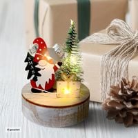 Produktbild: HTI-Living Beleuchtete Weihnachtsdeko Weihnachtswichtel mit Geschenk