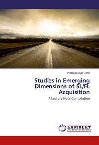 Produktbild: Studies in Emerging Dimensions of SL/FL Acquisition