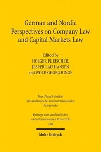 Produktbild: German and Nordic Perspectives on Company Law and Capital Markets Law