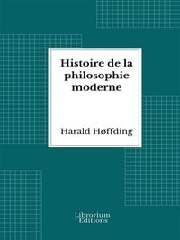 Produktbild: Histoire de la philosophie moderne