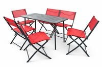 Produktbild: 7 tlg. Bistroset Balkonset Gartenset Metall Sumila