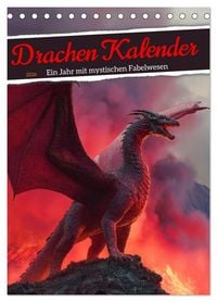 Produktbild: Drachen Kalender - ein Jahr mit mystischen Fabelwesen (Tischkalender 2026 DIN A5 hoch), CALVENDO Monatskalender