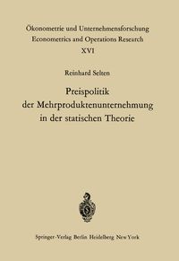 Produktbild: Preispolitik der Mehrproduktenunternehmung in der statischen Theorie