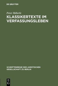 Produktbild: Klassikertexte im Verfassungsleben