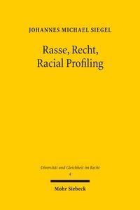 Produktbild: Rasse, Recht, Racial Profiling
