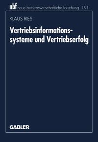 Produktbild: Vertriebsinformationssysteme und Vertriebserfolg