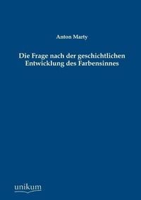 Produktbild: Marty, A: Frage nach der geschichtlichen Entwicklung des Far