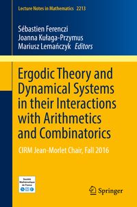 Produktbild: Ergodic Theory and Dynamical Systems in their Interactions with Arithmetics and Combinatorics