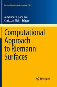 Produktbild: Computational Approach to Riemann Surfaces