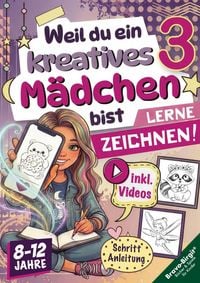 Produktbild: Lerne Zeichnen mit Videos! Zeichenbuch f&uuml;r M&auml;dchen von 8-12 Jahren