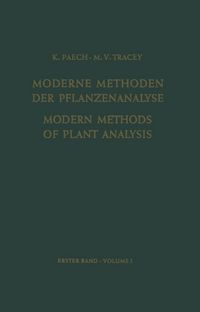 Produktbild: Modern Methods of Plant Analysis/Moderne Methoden der Pflanzenanalyse