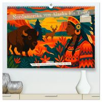 Produktbild: Nordamerika von Alaska bis Texas - Wild, Weit und Wundersch&ouml;n (hochwertiger Premium Wandkalender 2026 DIN A2 quer), Kunstdruck in Hochglanz