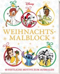 Produktbild: Disney: Weihnachtsmalblock: 40 festliche Motive zum Ausmalen