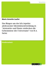 Produktbild: Das Ringen um das Ich. Aspekte adoleszenter Identit&auml;tsentwicklung in "Aristoteles und Dante entdecken die Geheimnisse des Universums" von B. A. Sa&eacute;nz