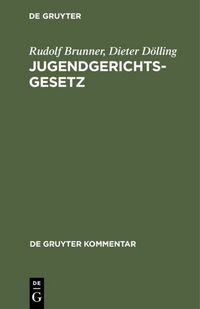 Produktbild: Jugendgerichtsgesetz