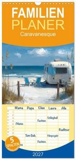 Produktbild: Familienplaner 2027 - Caravanesque mit 5 Spalten (Wandkalender, 21 x 45 cm) CALVENDO