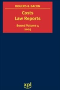 Produktbild: Costs Law Reports 2005
