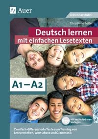 Produktbild: Deutsch lernen mit einfachen Lesetexten A1-A2