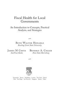 Produktbild: Fiscal Health for Local Governments
