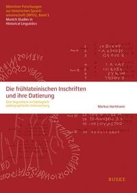 Produktbild: Die fr&uuml;hlateinischen Inschriften und ihre Datierung