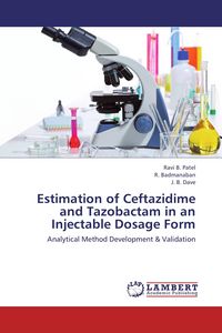 Produktbild: Estimation of Ceftazidime and Tazobactam in an Injectable Dosage Form