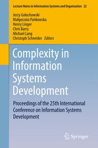 Produktbild: Complexity in Information Systems Development
