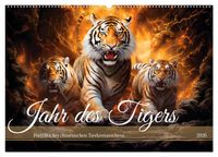 Produktbild: Jahr des Tigers - Portr&auml;ts des chinesischen Tierkreiszeichens (Wandkalender 2026 DIN A2 quer), CALVENDO Monatskalender