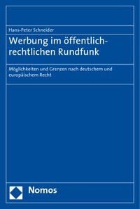 Produktbild: Werbung im &ouml;ffentlich-rechtlichen Rundfunk