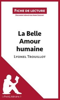 Produktbild: La Belle Amour humaine de Lyonel Trouillot (Fiche de lecture)
