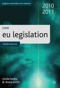 Produktbild: Busby, N: Core EU Legislation 2010-11