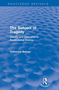 Produktbild: The Subject of Tragedy (Routledge Revivals)