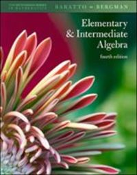Produktbild: Baratto, S: Hutchison's Elementary and Intermediate Algebra