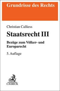 Produktbild: Staatsrecht III