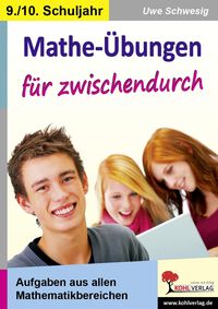 Produktbild: Mathe-&Uuml;bungen f&uuml;r zwischendurch / Klasse 9-10