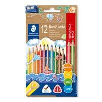 Produktbild: STAEDTLER Buntstifte Noris jumbo 128, 10+2 und 1 Spitzer