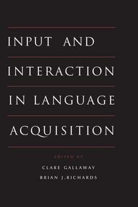 Produktbild: Input and Interaction in Language Acquisition
