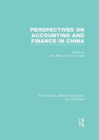Produktbild: Perspectives on Accounting and Finance in China (RLE Accounting)
