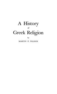 Produktbild: A History of Greek Religion