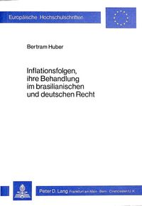 Produktbild: Inflationsfolgen, ihre Behandlung im brasilianischen und deutschen Recht