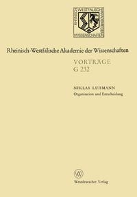 Produktbild: Organisation und Entscheidung