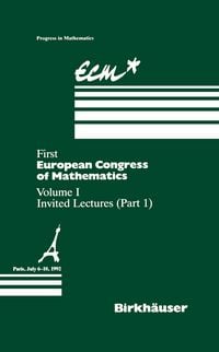 Produktbild: First European Congress of Mathematics Paris, July 6&ndash;10, 1992