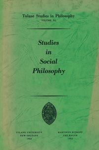 Produktbild: Studies in Social Philosophy