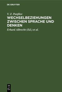 Produktbild: Wechselbeziehungen zwischen Sprache und Denken